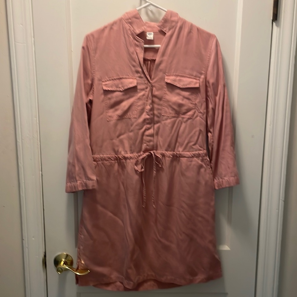 Old Navy Pink Long Sleeve Mini Dress